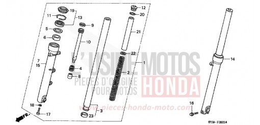 GABEL, VORNE CB500V de 1997